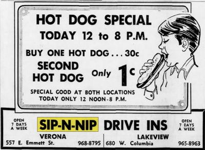 Sip-N-Nip - May 1970 Ad (newer photo)